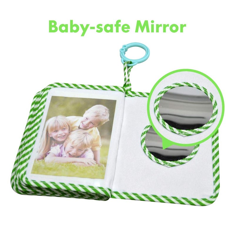 Amzoya Baby's My First Family Album,baby photo album 4×6 Soft Cloth Photo Book,Baby Cloth Album with Photo Pockets, for Newborn Toddler & Kids - Image 5
